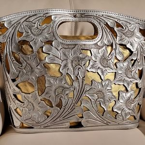 Origene by David Luna Tote with removable zip pouch inside.